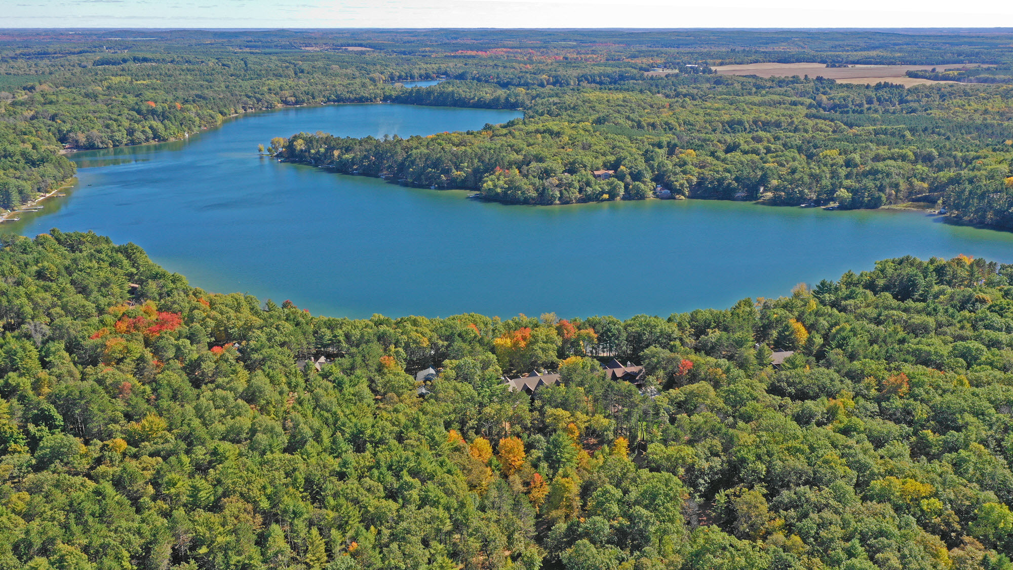 Luxury Home on Big Hills Lake Wild Rose Wisconsin Waupaca Homes and